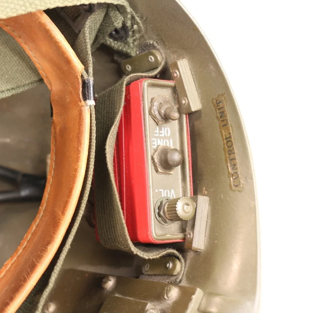 An/Prc-34 Radio Operators Helmet Experimental Korean/Vietnam Super Rare!!